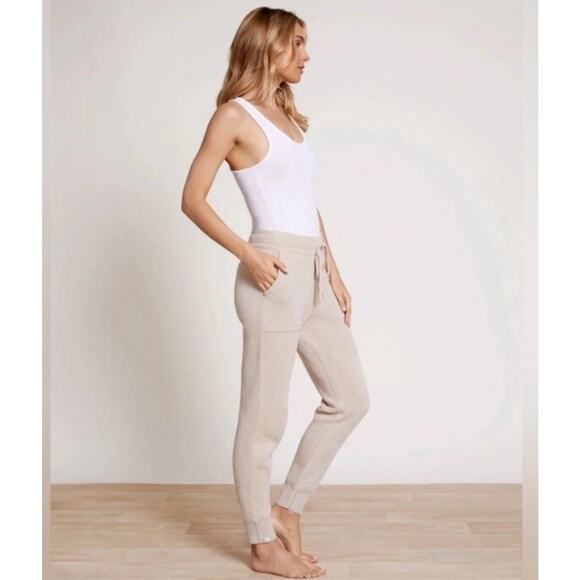 Barefoot Dreams Blocked Pants Womens Jogger Cozychic Ultra Lite Knit Large L - Picture 3 of 8